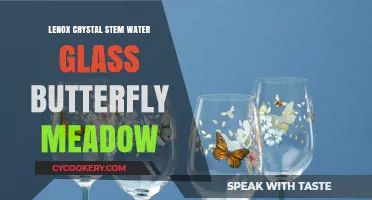 Butterfly Meadow Lenox Crystal Stem Water Glass: Elegance in Every Sip