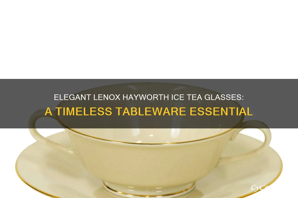 lenox hayworth ice tea glasses