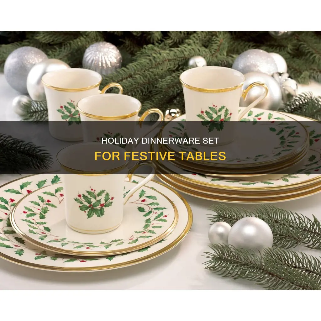 lenox holiday 12 piece dinnerware set