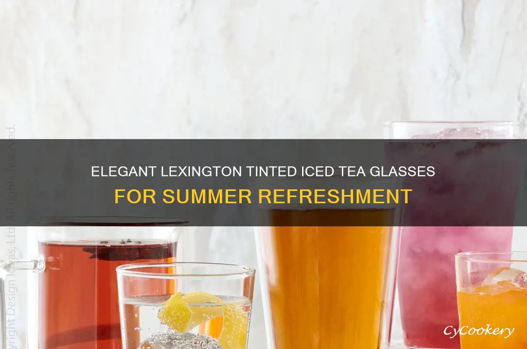 lexington tinted iced tea glasses