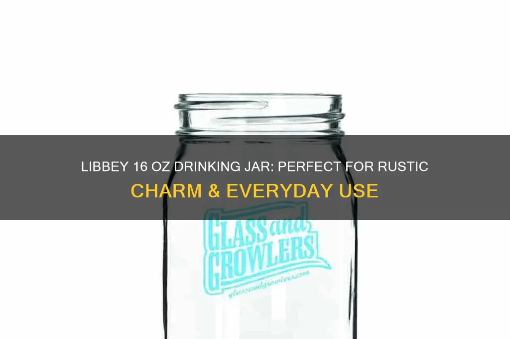 libbey 16 oz drinking jar