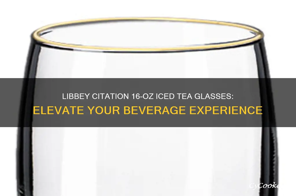libbey citation 16-oz iced tea glasses