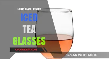 Elegant Libbey Claret Footed Iced Tea Glasses: Perfect for Summer Sips