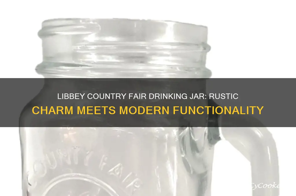 libbey country fair drinking jar