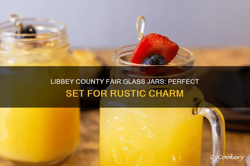 libbey county fair glass drinking jars set of 12