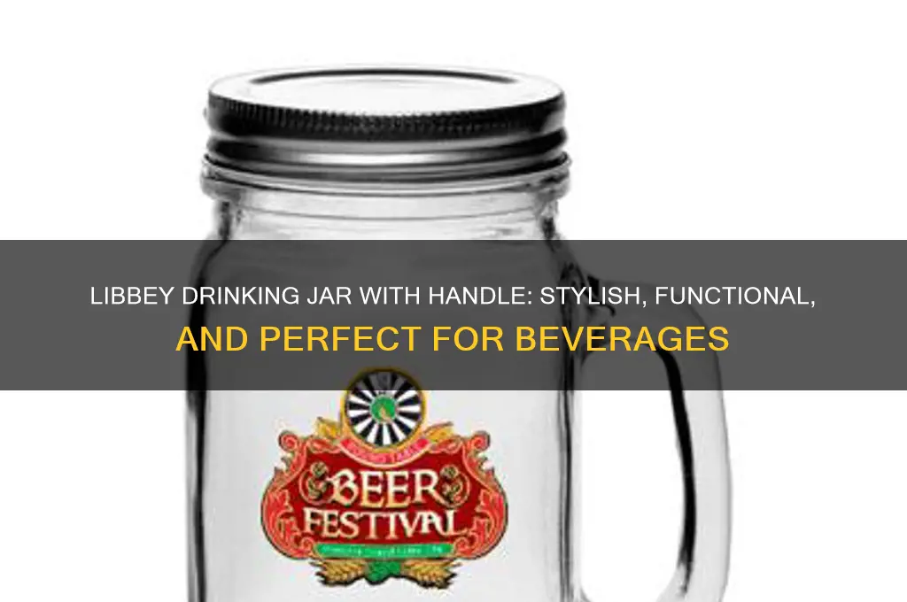libbey drinking jar with handle
