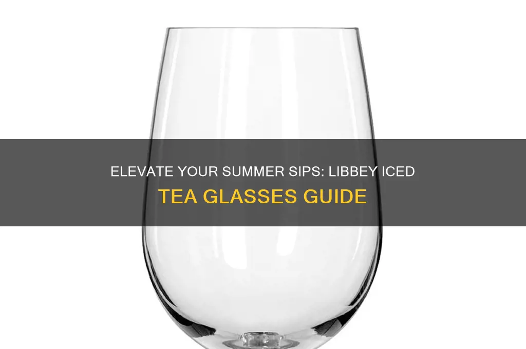 libbey iced tea glasses