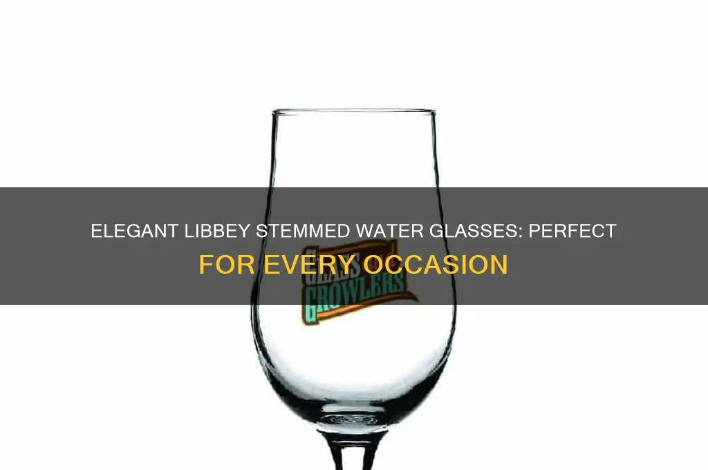 libbey stemmed water glasses