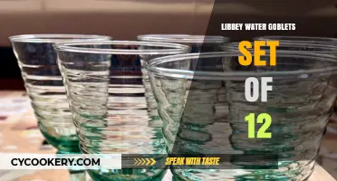 Elegant Libbey Water Goblets: A Set of 12 for Timeless Dining