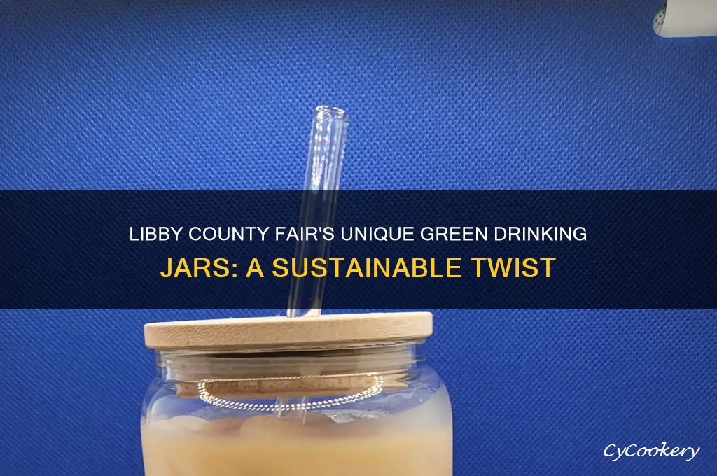 libby county fair drinking jars green