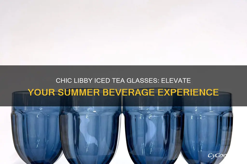 libby iced tea glasses