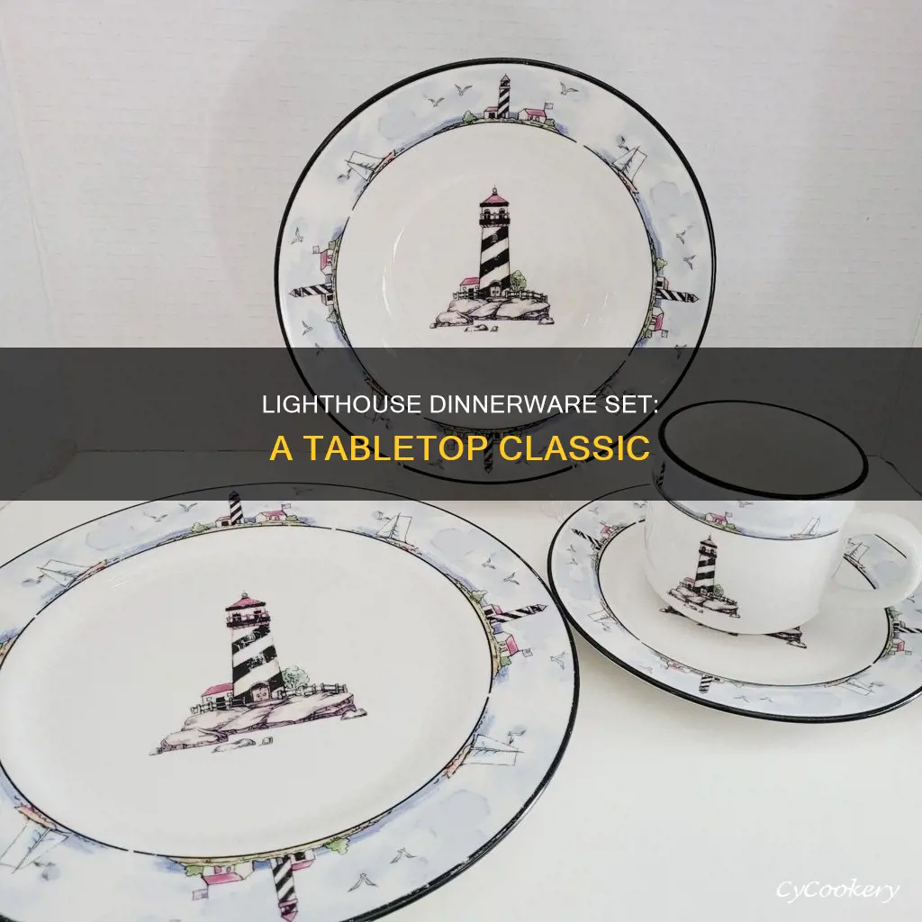 lighthouse dinnerware set