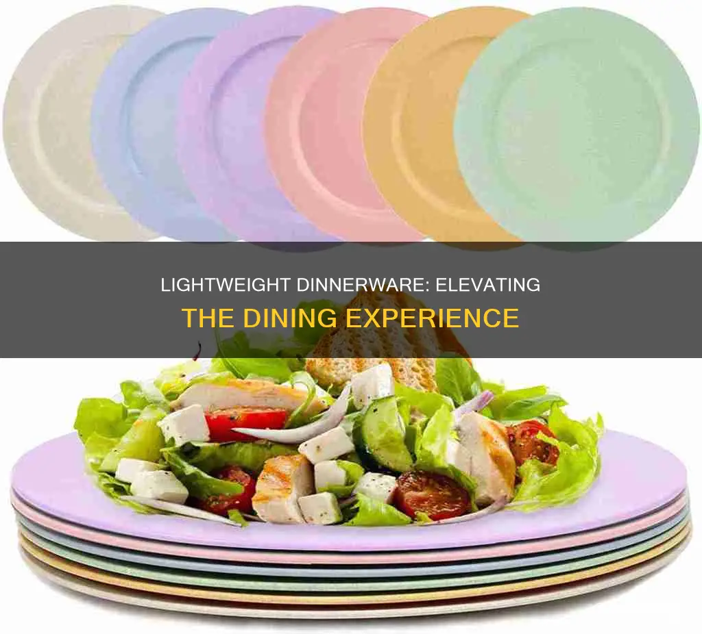 lightweight dinner plates