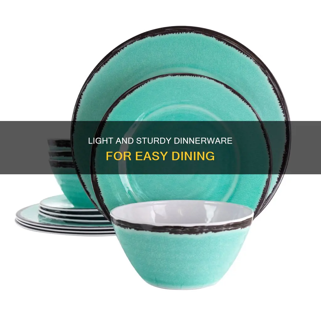 lightweight dinner sets