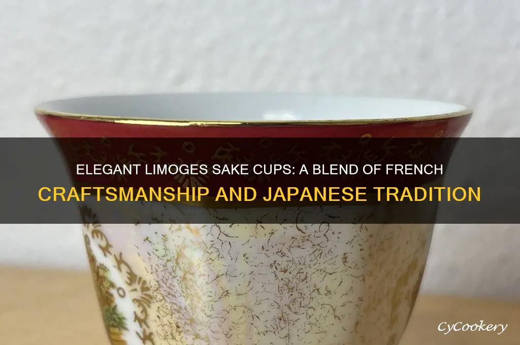 limoges sake cup