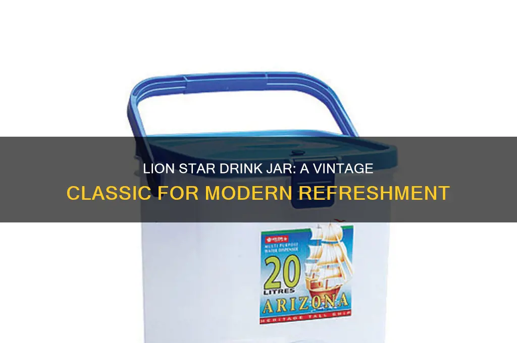 lion star drink jar
