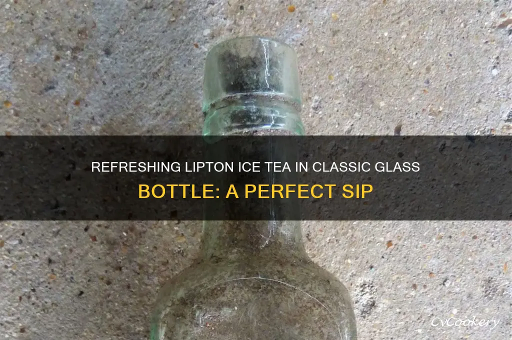 lipton ice tea glass bottle