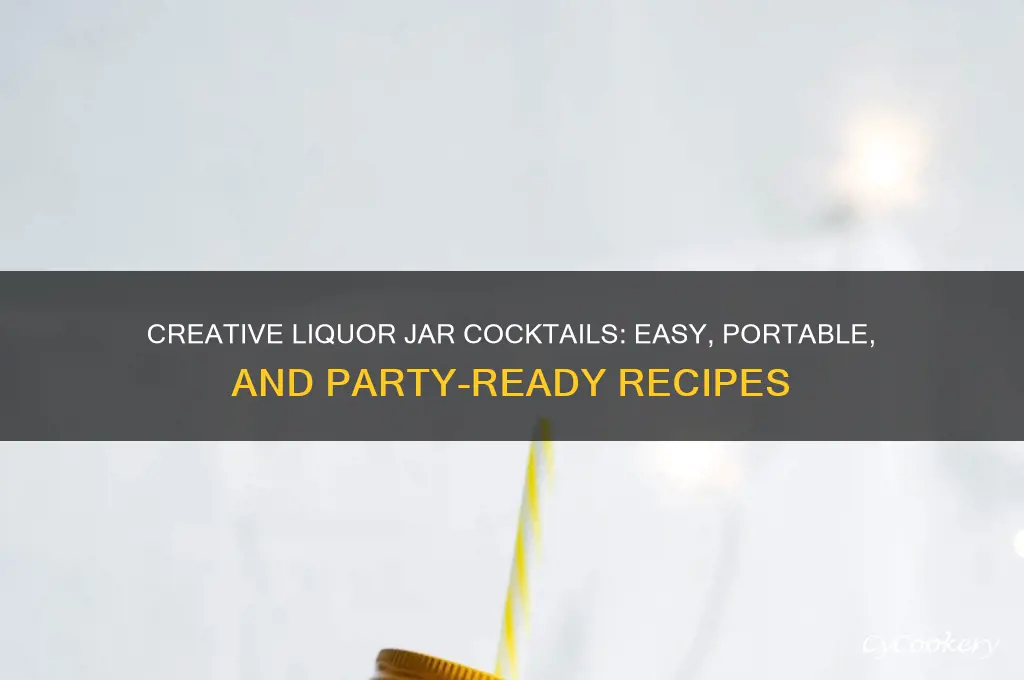 liquor jar drinks