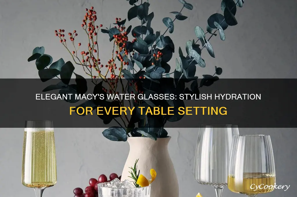 macys water glasses