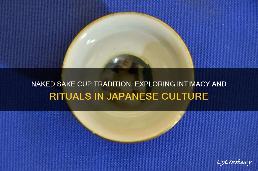 man and woman naked sake cup