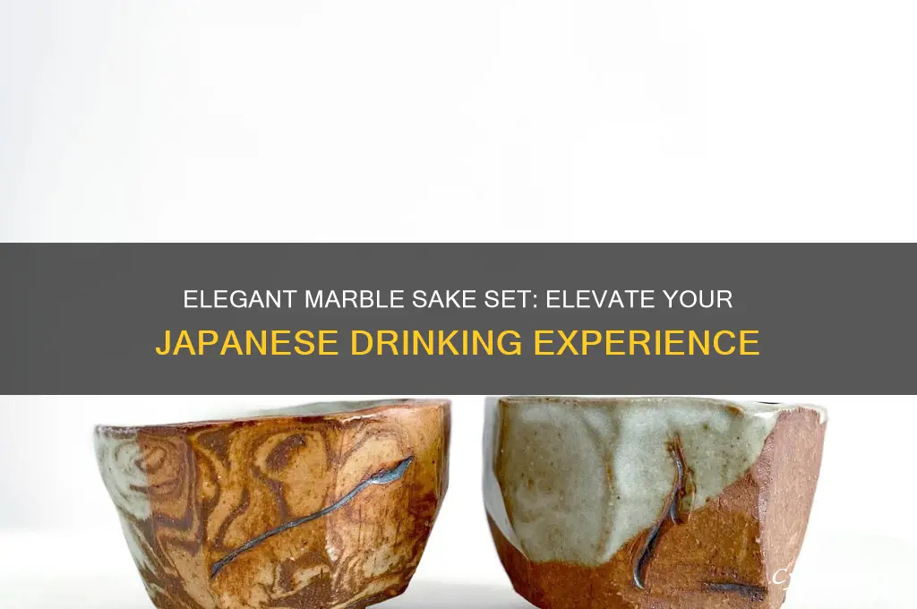 marble sake set