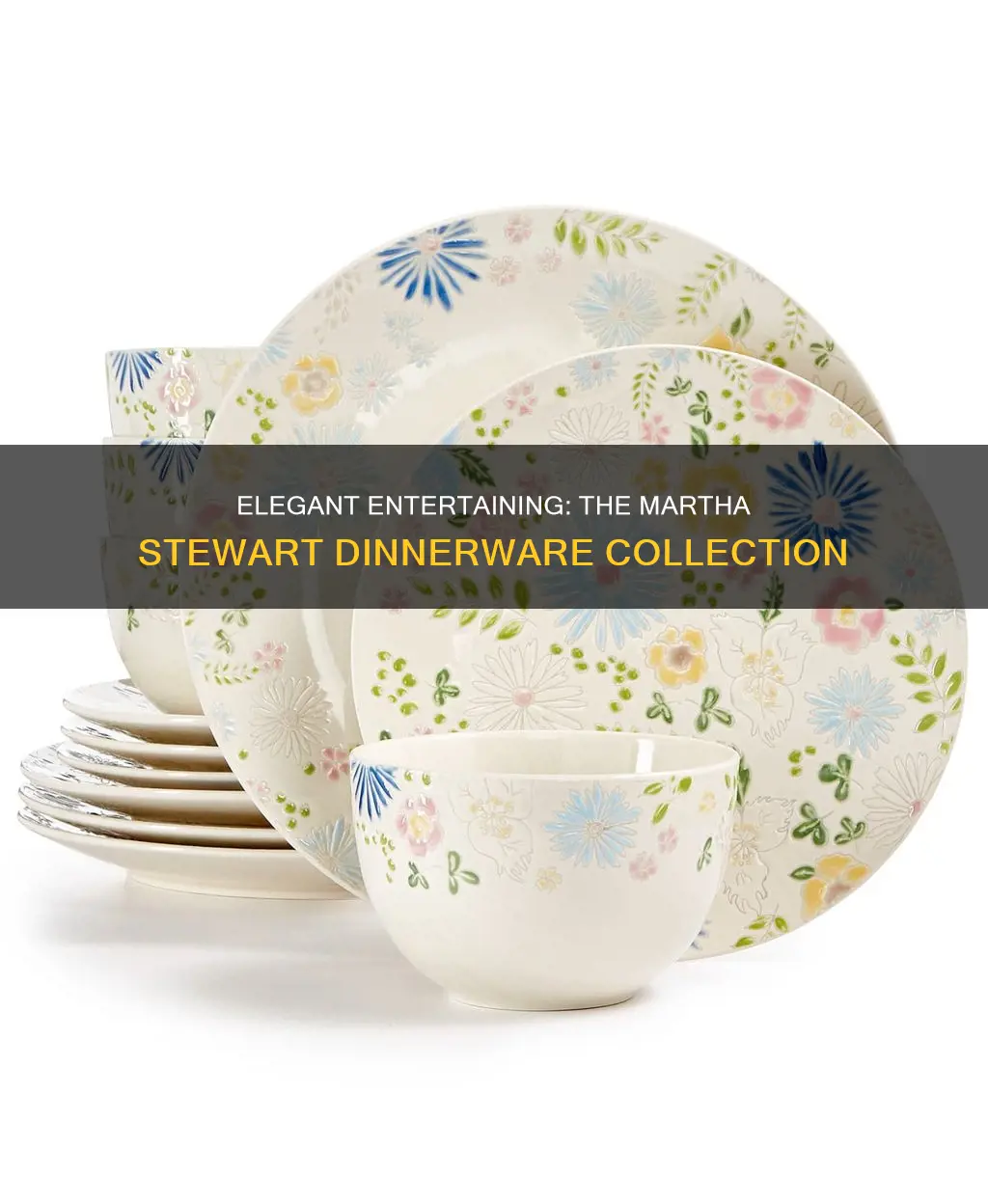 martha stewart dinnerware set