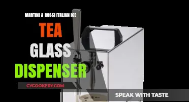 Martini & Rossi Italian Ice Tea Glass Dispenser: Elevate Your Summer Parties