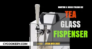 Martini & Rossi Italian Ice Tea Glass Dispenser: Elevate Your Summer Parties