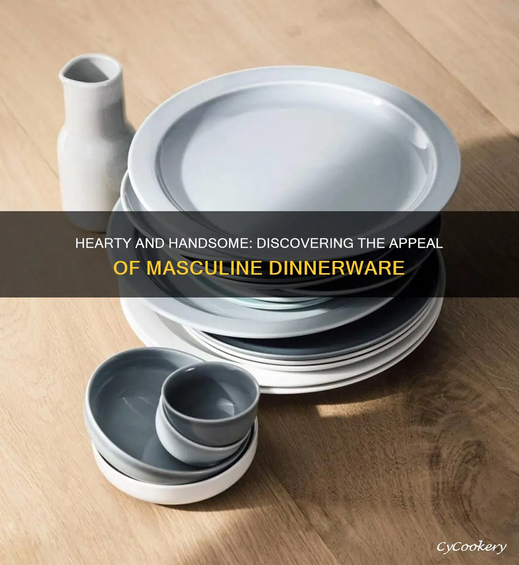 masculine dinnerware