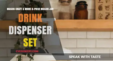 Elevate Your Party with Mason Craft's 6-Piece Jar Dispenser Set