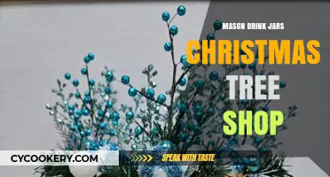 Festive Mason Jar Drinkware: Christmas Tree Shop Holiday Essentials