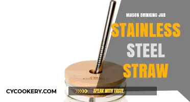 Eco-Friendly Sipping: Mason Jar Stainless Steel Straws for Sustainable Hydration