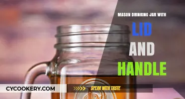 Mason Jar Mug: Stylish Lid & Handle for Easy Sipping