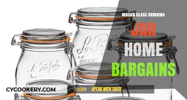 Affordable Mason Glass Drinking Jars: Home Bargains' Stylish & Eco-Friendly Choice