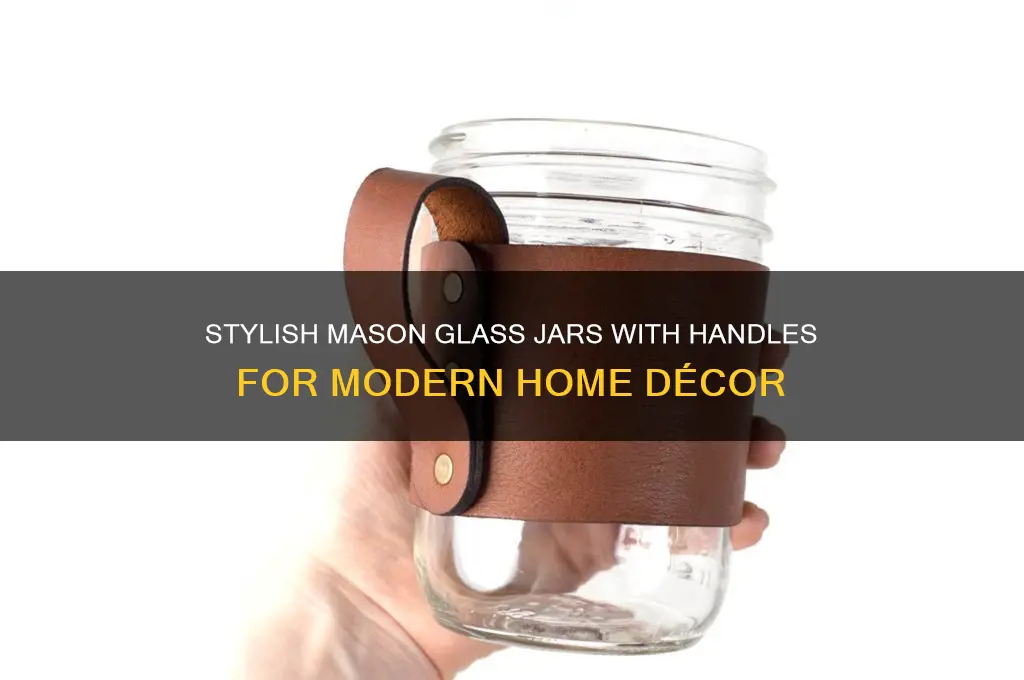 mason glass jars with handles