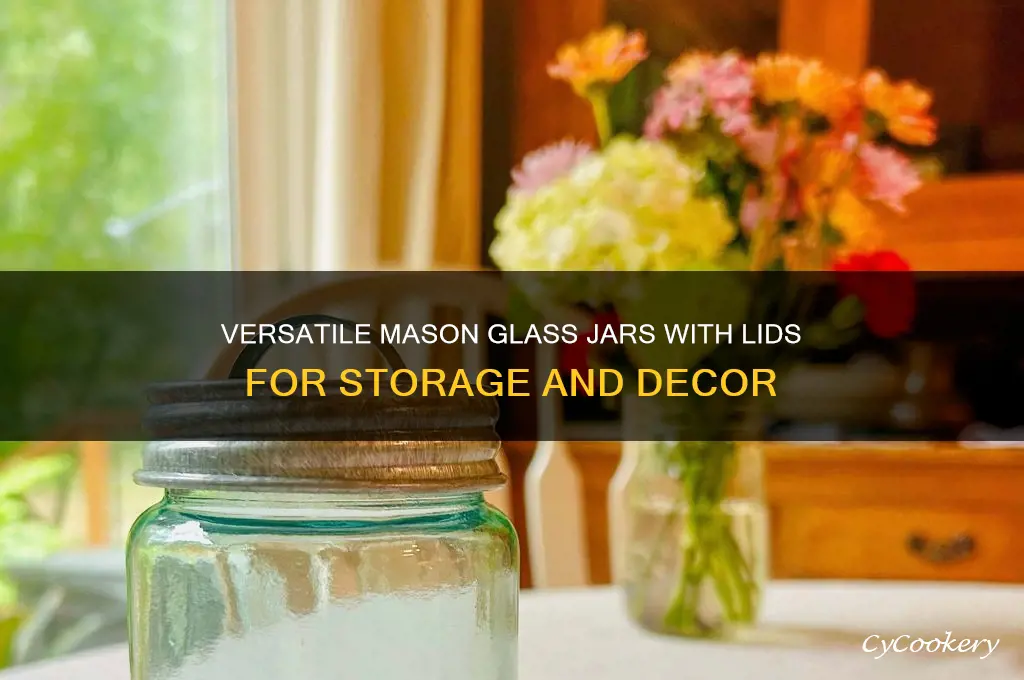 mason glass jars with lids