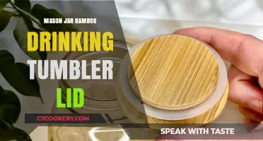 Eco-Friendly Mason Jar Bamboo Lid: Sustainable Drinking Tumbler Upgrade