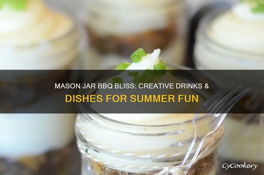 mason jar bbq and drinks