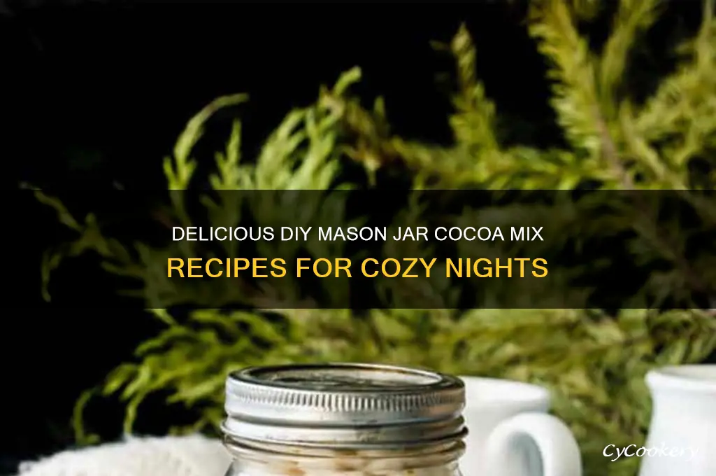 mason jar cocoa drink mix ideas