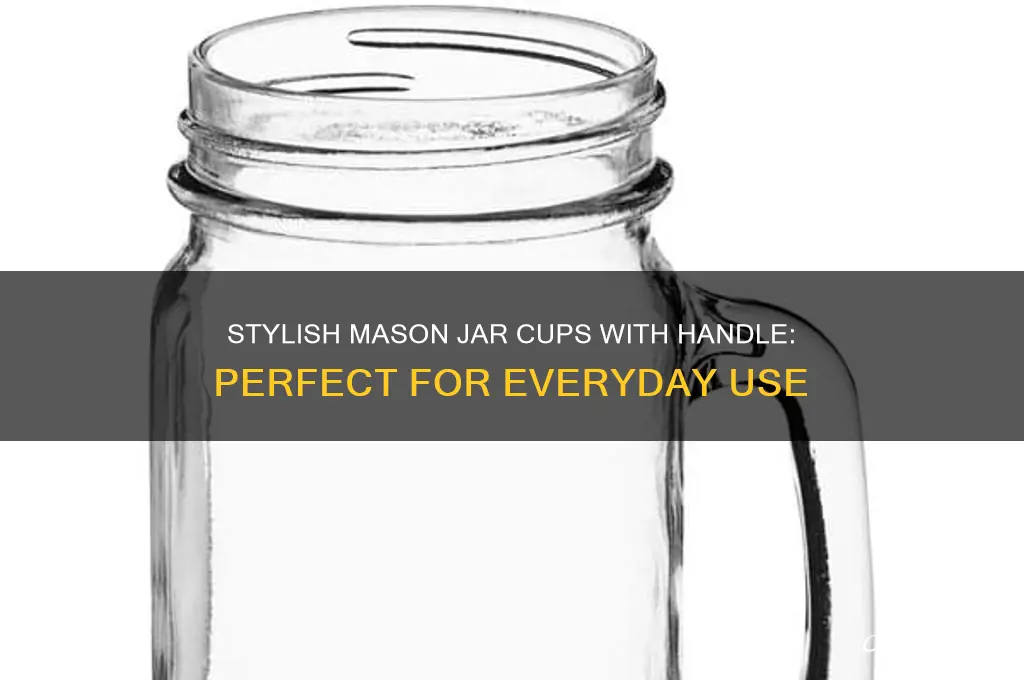 mason jar cups with handle