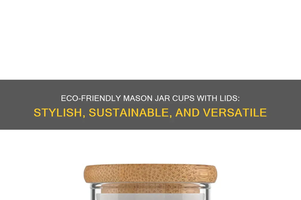mason jar cups with lids