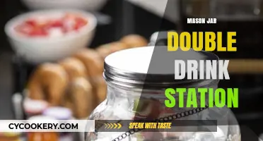 Creative Mason Jar Double Drink Station Ideas for Parties