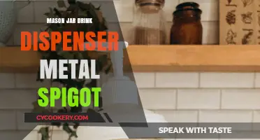 Elegant Mason Jar Drink Dispenser with Durable Metal Spigot Ideas