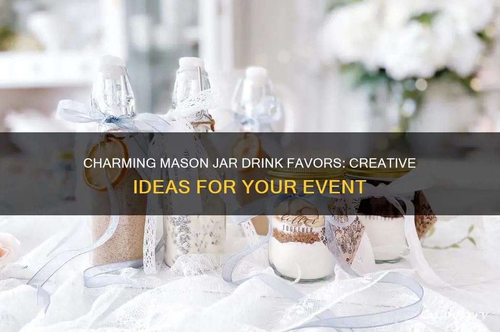 mason jar drink favors