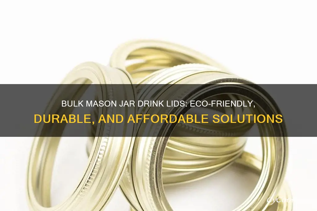 mason jar drink lids bulk