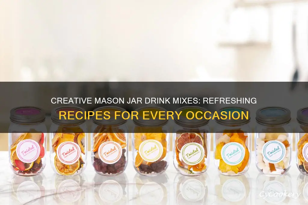 mason jar drink mix ideas