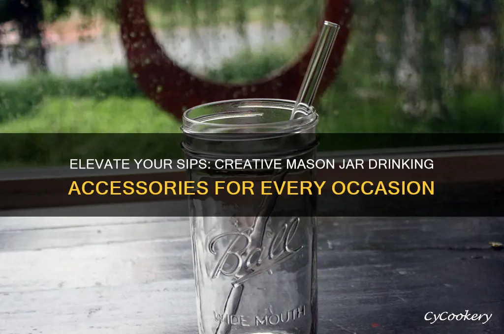 mason jar drinking accessories