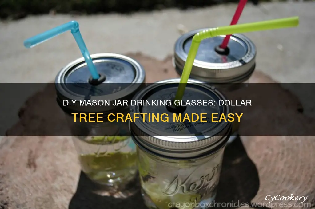 mason jar drinking glasses dollar tree