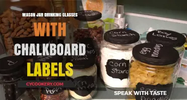 Chalkboard-Labeled Mason Jar Glasses: Creative DIY Drinkware Ideas