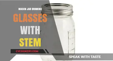 Elegant Mason Jar Stemmed Glasses: Rustic Charm Meets Modern Style